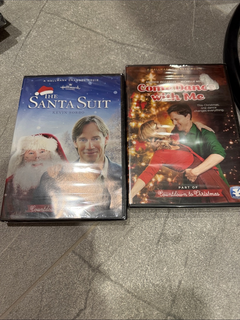 Hallmark The Santa Suit & Come Dance With Me DVD Set - Blue, Red, Green